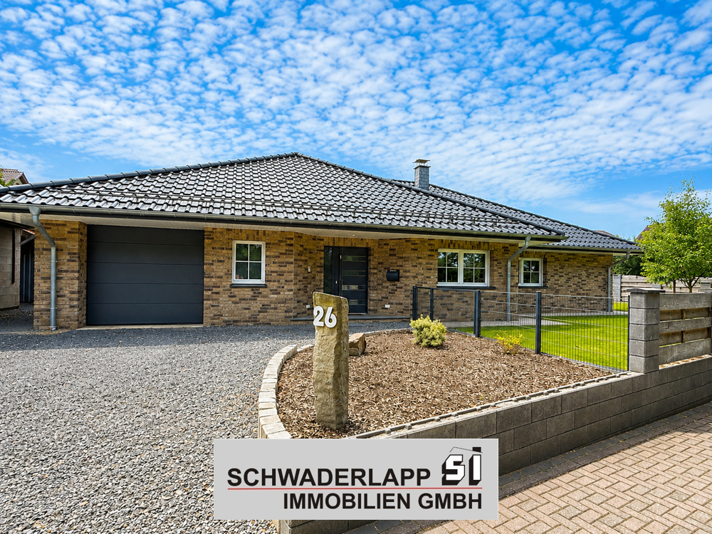 11048 - Exklusiver Bungalow mit gro&szlig;er Hobbygarage auf sch&ouml;nem Grundst&uuml;ck